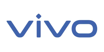 A blue circular logo with the word 'Vivo' in a matching blue font.